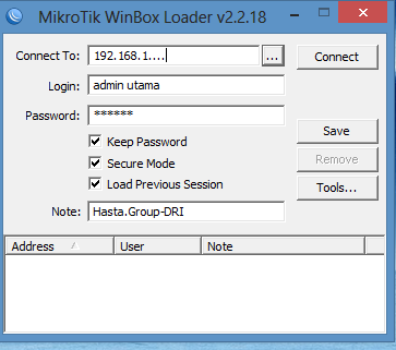 admin Mikrotik winbox loader v2.2.18